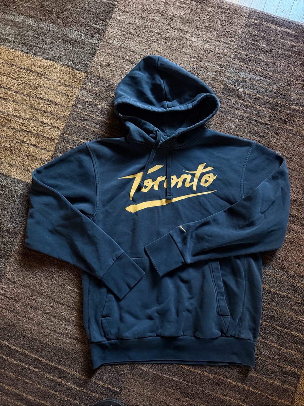 NBA Toronto Hoodie - Navy and Gold Script